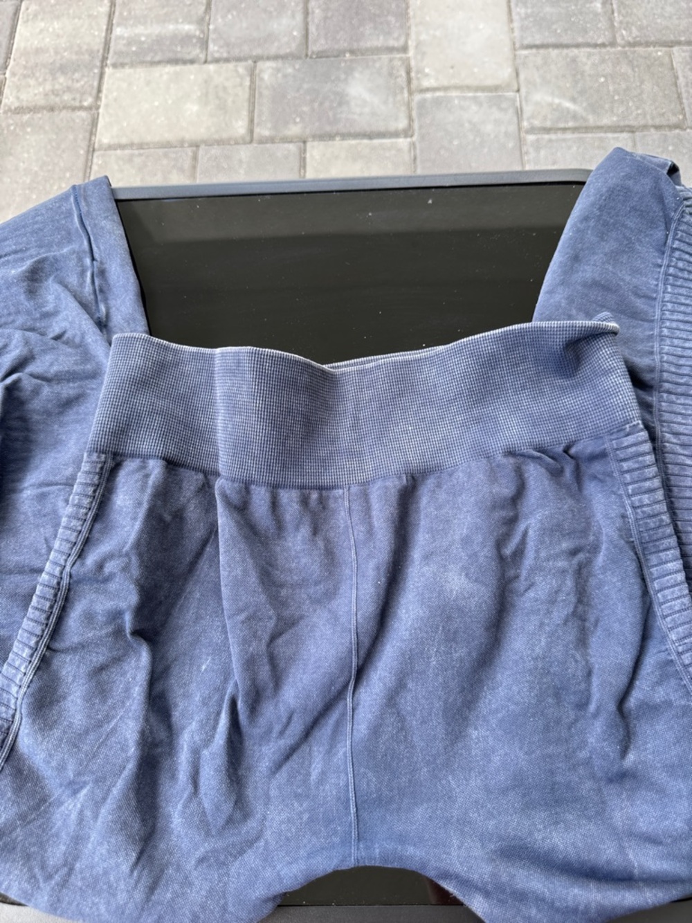 Nikibiki Navy Blue Ribbed OSFA Leggings